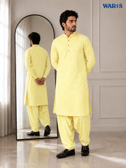 Butter Yellow Wash N Wear By Waris Waris Store
