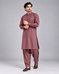 Mauve rose wash n wear winter fabric