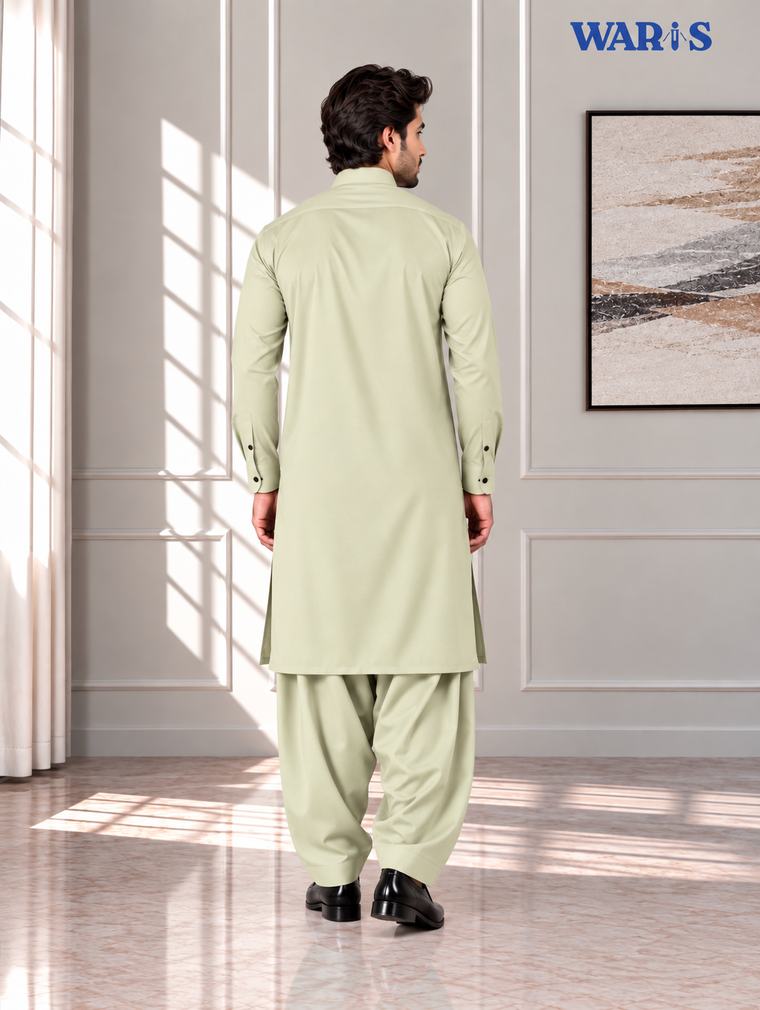 Soft Cream Beige Premium Wash N Wear By Waris Waris Store