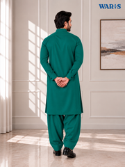 Emerald Green Wash N Wear By Waris Waris Store
