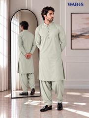 Light Ivory Premium Wash N Wear By Waris Waris Store