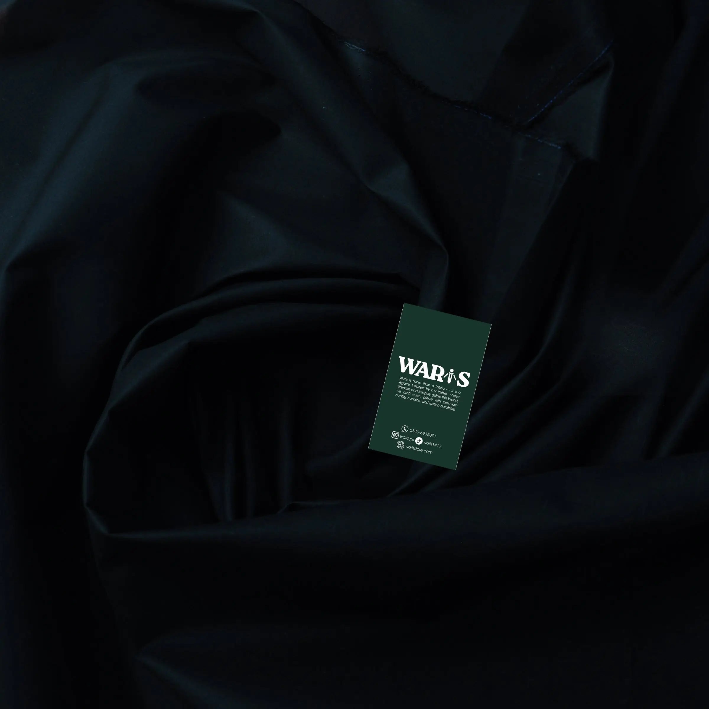 Jet Black Cotton By Waris Waris Store