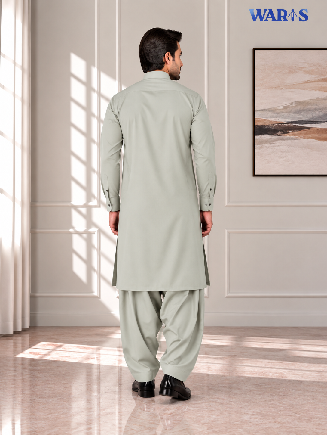 Light Ivory Premium Wash N Wear By Waris Waris Store