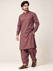Mauve rose wash n wear winter fabric
