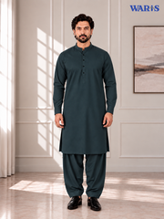 Dark Charcoal Grey Wash N Wear By Waris Waris Store