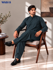 Dark Charcoal Grey Wash N Wear By Waris Waris Store