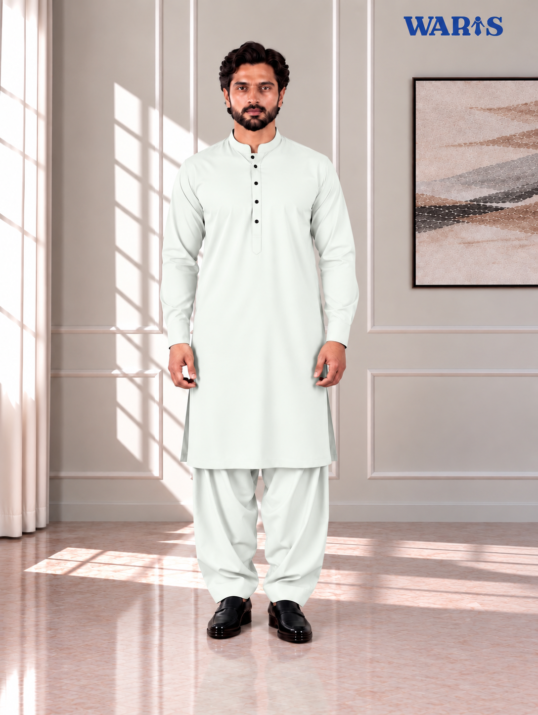 Milky white Premium Wash N Wear By Waris Waris Store