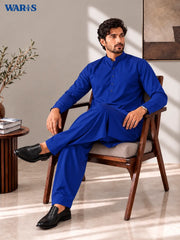 Deep Royal Blue Wash N Wear By Waris Waris Store
