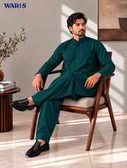 Deep Teal Green Wash N Wear By Waris Waris Store