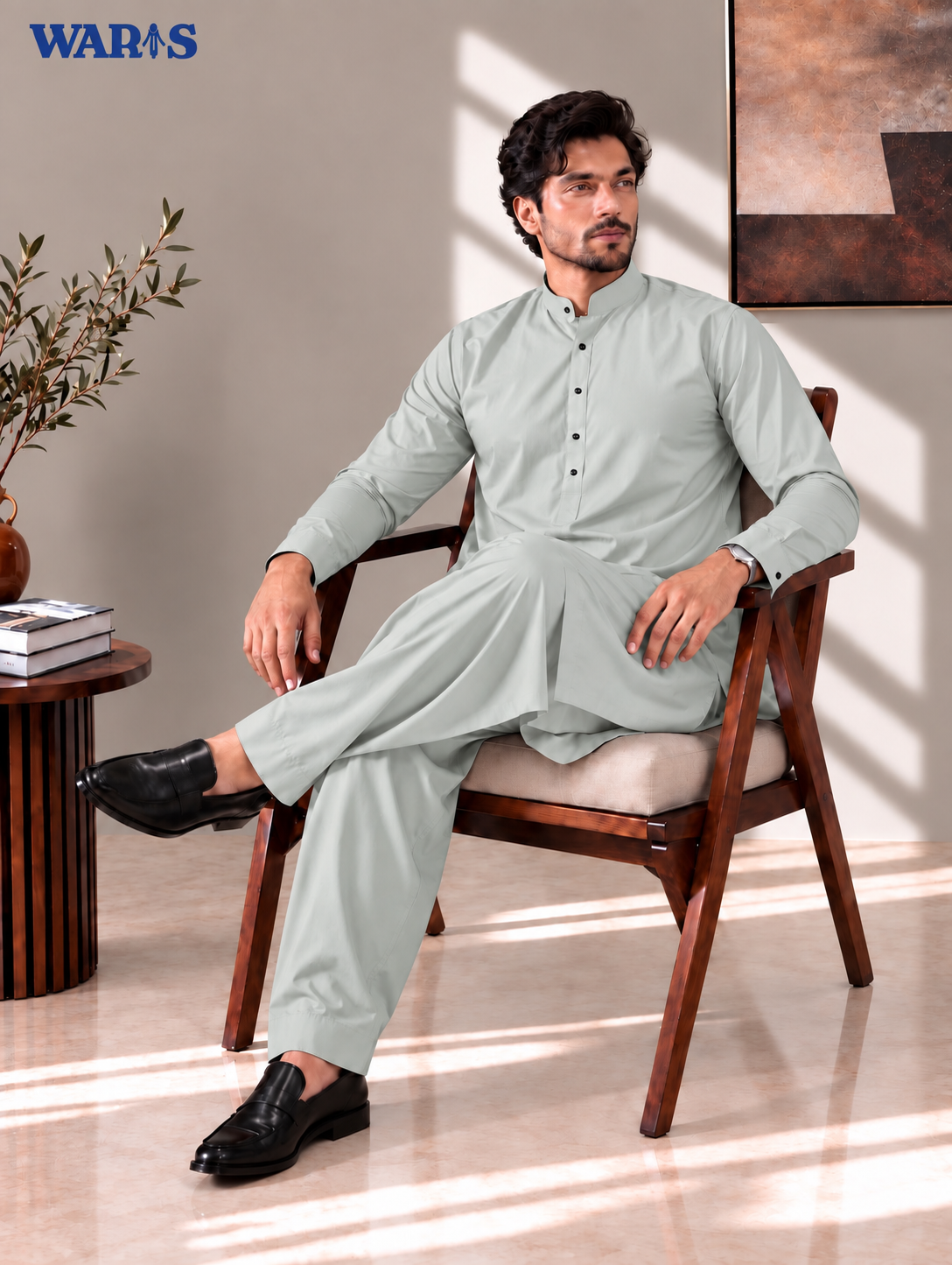 Soft Ivory White Premium Wash N Wear By Waris Waris Store
