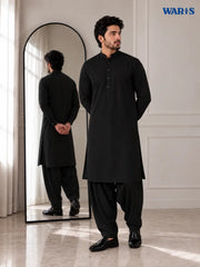 Jet Black Wash N Wear By Waris Waris Store