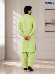 Light Olive Green Wash N Wear By Waris Waris Store