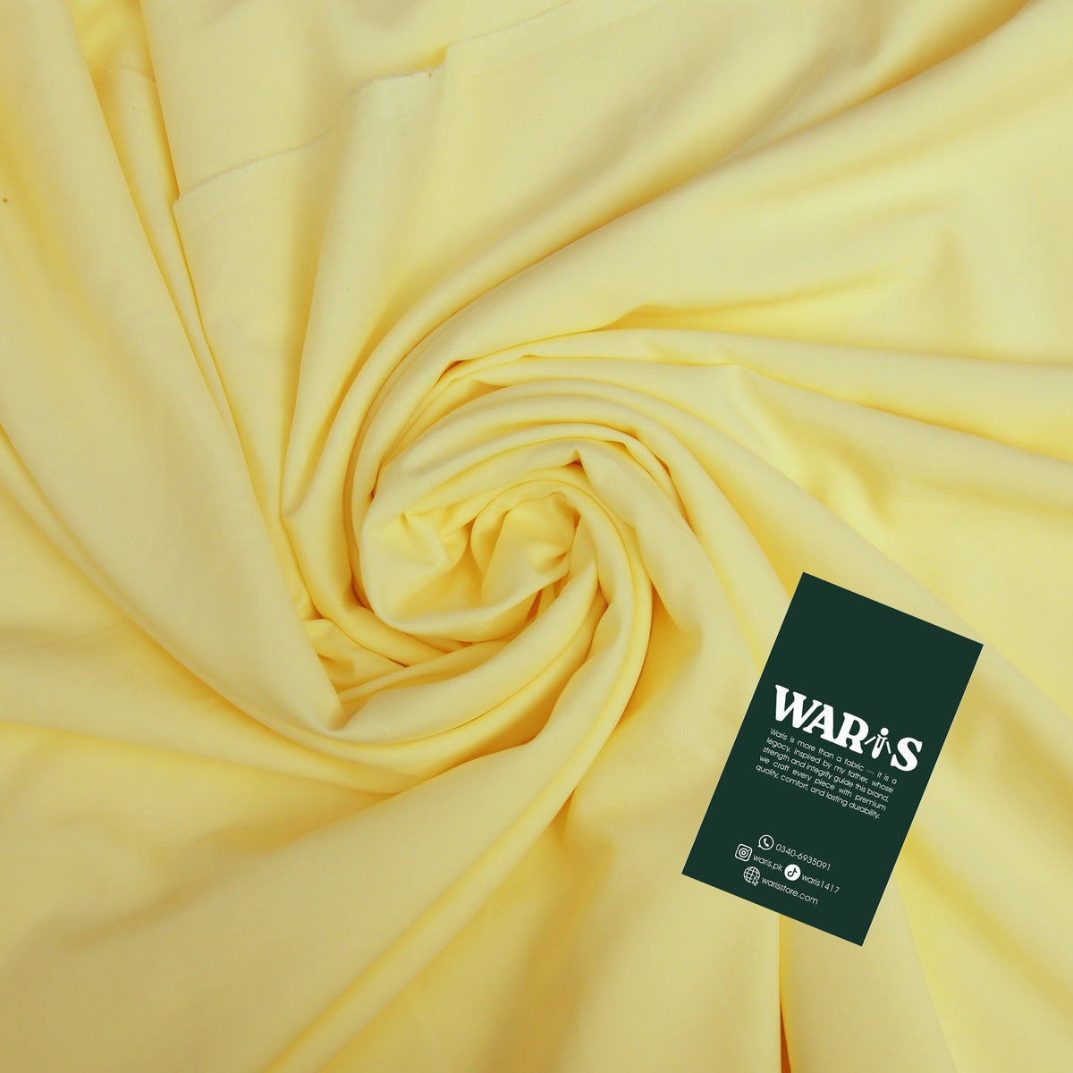 Butter Yellow Wash N Wear By Waris