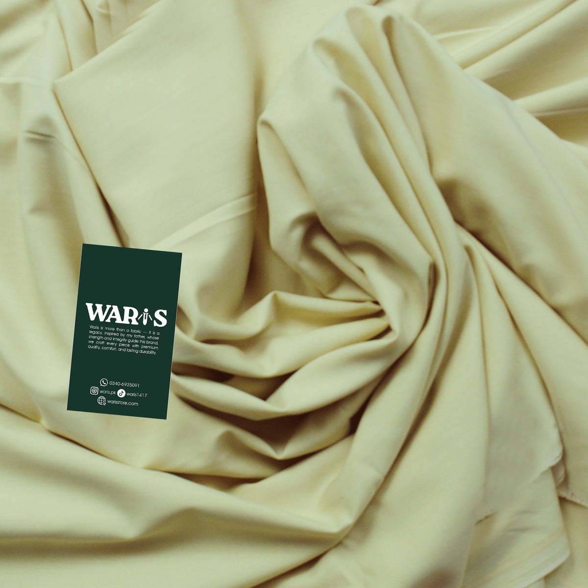 Soft Cream Beige Premium Wash N Wear By Waris