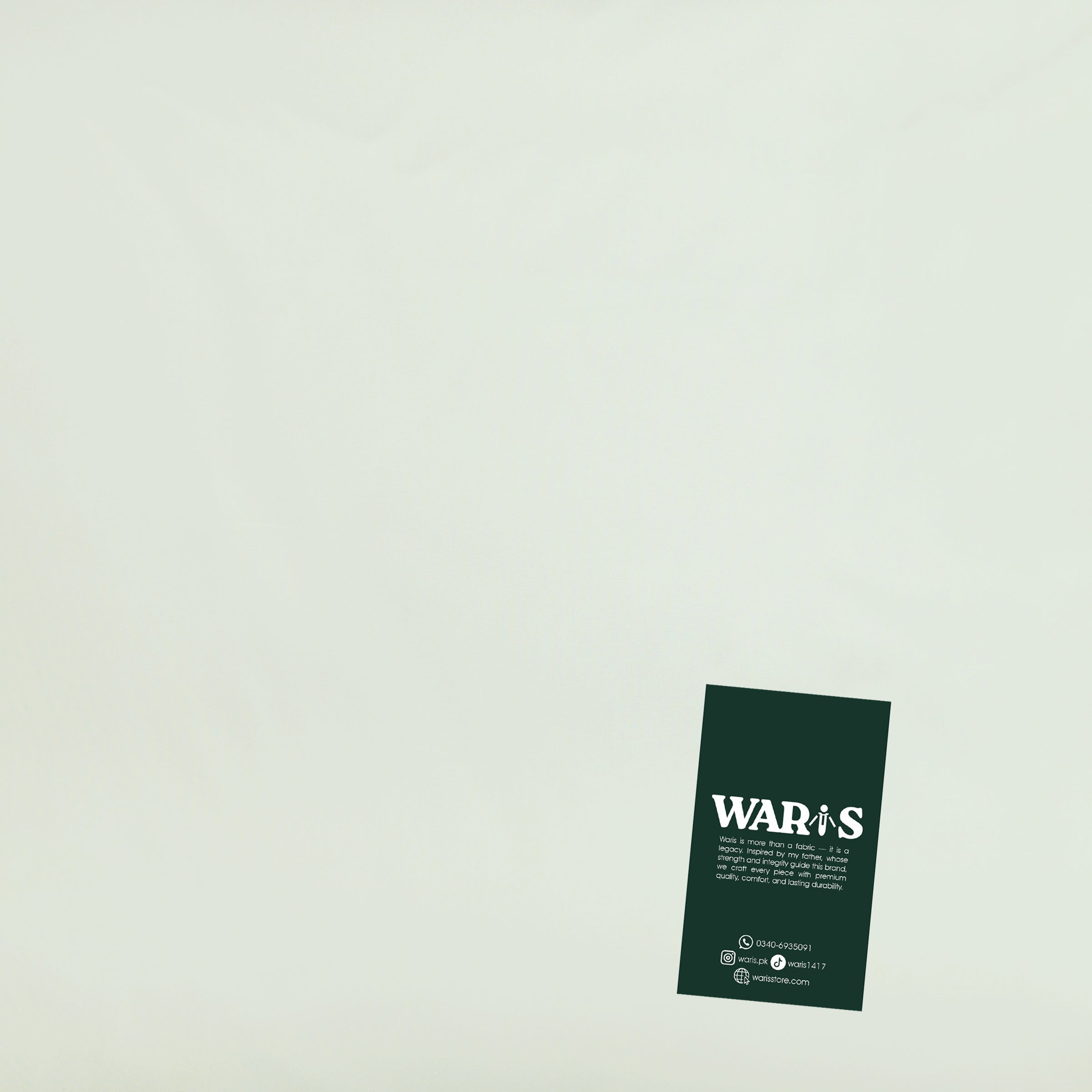 Soft Ivory White Premium Wash N Wear By Waris