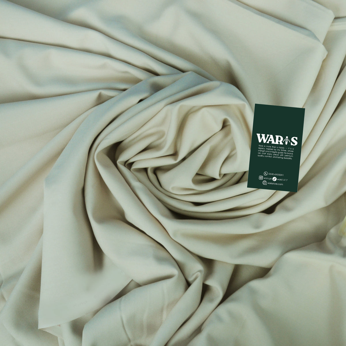 Light Ivory Premium Wash N Wear By Waris